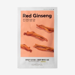 Тканинна тонізувальна маска з екстрактом женьшеню Missha Airy Fit Sheet Mask Red Ginseng