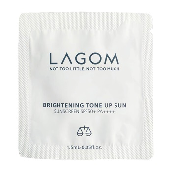 Освітлювальний сонцезахисний крем з вирівнювальним ефектом Lagom Brightening Tone Up Sun SPF 50+ PA++++