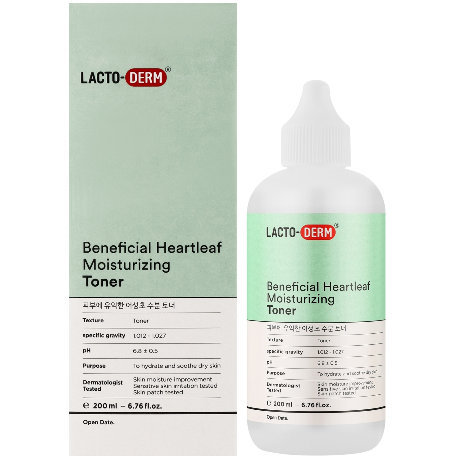Тонер для обличчя CKD Lacto-Derm Beneficial Heartleaf Moisturizing Toner фото 2