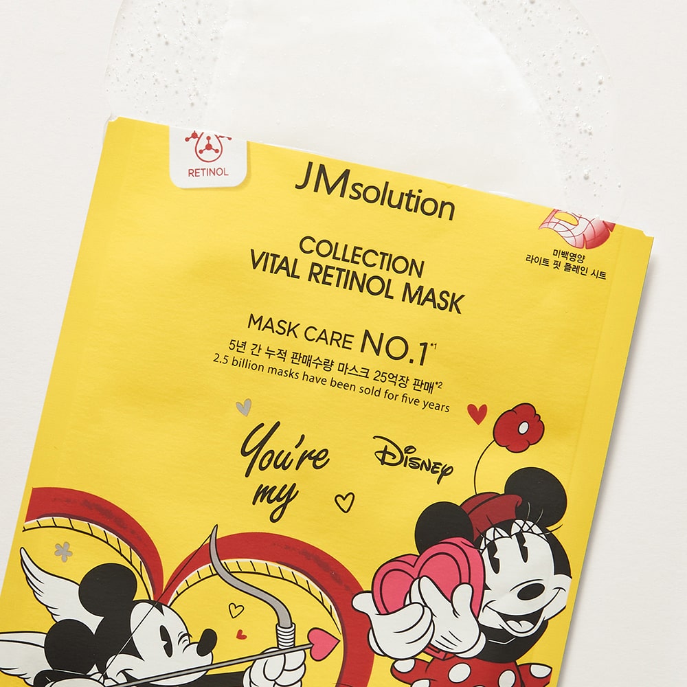Маска для обличчя тканинна з ретинолом JMsolution Disney Collection Vital Retinol Mask фото 2
