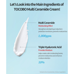 Керамідний крем для обличчя Tocobo Multi Ceramide Cream фото 3