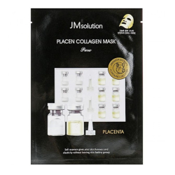 Маска тканинна з плацентарним протеїном JMsolution Placen Collagen Mask Pure