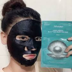 Маска тканинна триетапна JMsolution Marine Luminous Black Pearl Balancing Mask фото 2