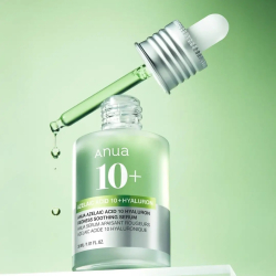Заспокійлива сироватка з азелаїновою кислотою Anua Azelaic Acid 10 Hyaluron Redness Soothing Serum фото 3