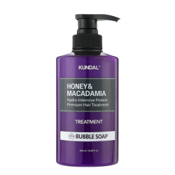 Парфумований бальзам для волосся з ароматом мильних бульбашок KUNDAL Honey & Macadamia Protein Hair Treatment Bubble Soap
