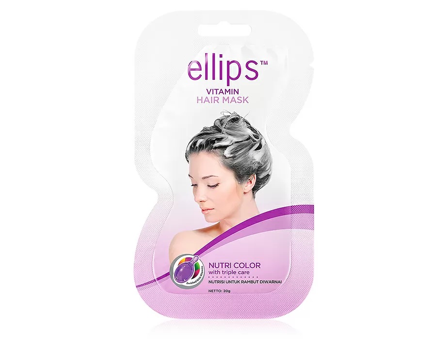 Маска для окрашенных волос «Сияние цвета» Ellips Vitamin Hair Mask Nutri Color With Triple Care