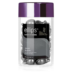 Сироватка для волосся «Шовкова ніч» Ellips Hair Vitamin Silky Black With Pro-Keratin Complex