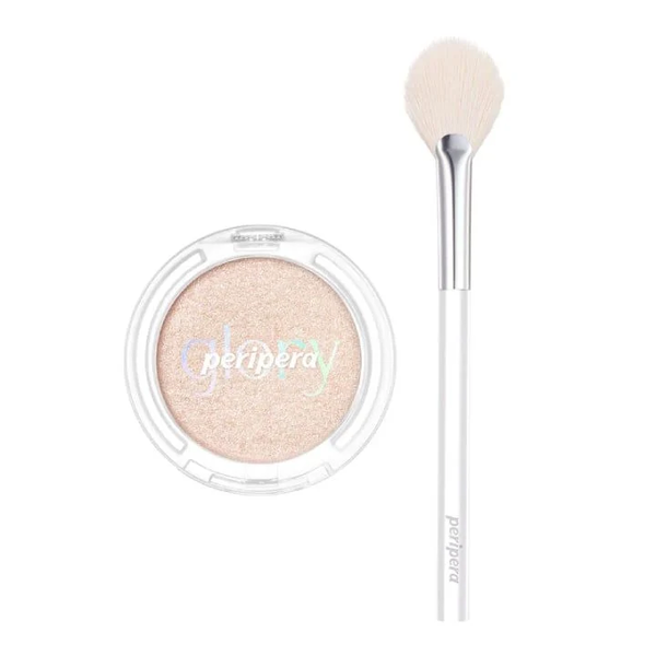 Набор хайлайтер пудровый с кистью PERIPERA Pure Glory Highlighter фото 1