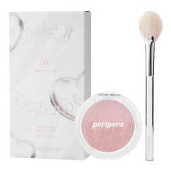 Набір хайлайтер пудровий з пензликом PERIPERA Pure Glory Highlighter