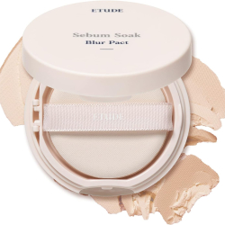 Компактна матова пудра з ефектом фотошопу Etude Sebum Soak Blur Pact фото 2