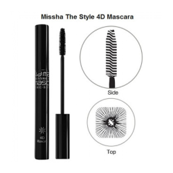 Класична чорна туш відмінно фарбує вії Missha The Style 4D Mascara фото 2