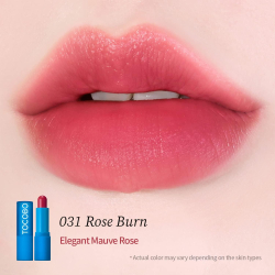 Кремовий відтінковий бальзам для губ Tocobo Powder Cream Lip Balm 031 Rose Burn фото 2
