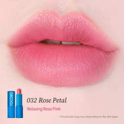 Кремовий відтінковий бальзам для губ Tocobo Powder Cream Lip Balm 032 Rose Petal фото 2