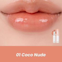 Глянцевий бальзам для губ rom&nd Glasting Melting Balm, 01 Coco Nude, 3,5 g фото 2