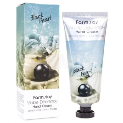 Крем для рук, з екстрактом чорних перлів FarmStay Visible Difference Hand Cream Black Pearl фото 2