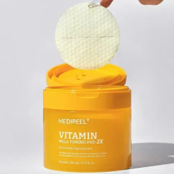 Тонизирующие витаминные пэды для лица Medipeel Vitamin Mela Toning Pad 2X фото 2