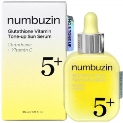 Сонцезахисна сироватка для обличчя Numbuzin No.5+ Glutathione Vitamin Tone-up Sun Serum фото 2