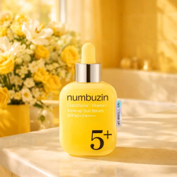 Сонцезахисна сироватка для обличчя Numbuzin No.5+ Glutathione Vitamin Tone-up Sun Serum фото 5