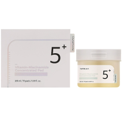 Тонер-педи для обличчя з вітамінами Numbuzin No.5+ Vitamin-Niacinamide Concentrated Pad фото 2
