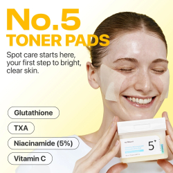 Тонер-педи для обличчя з вітамінами Numbuzin No.5+ Vitamin-Niacinamide Concentrated Pad фото 4