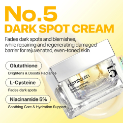 Крем для обличчя для освітлення темних плям Numbuzin No.5+ Vitamin Glutathione Dark Spot Laser Cream фото 4
