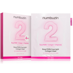 Нічна маска для обличчя з трояндою, PDRN та колагеном Numbuzin No.2 Rose PDRN Overnight Collagen Mask фото 2