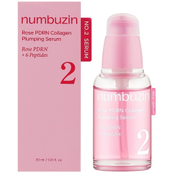 Антивікова сироватка для глибокого зволоження та пружності Numbuzin No.2 Rose PDRN Collagen Plumping Serum фото 2