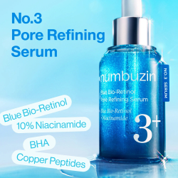 Сироватка для звуження пор з ретинолом Numbuzin No.3+ Blue Bio-Retinol Pore Refining Serum фото 4